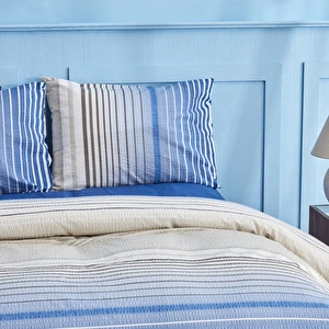 Nautica Home Olympus Stripe Tek Kişilik Nevresim Takımı Blue görseli 2