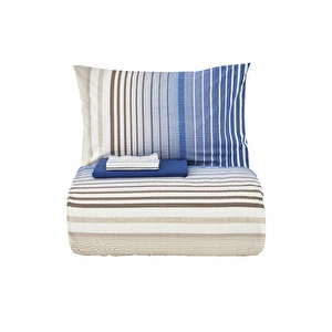 Nautica Home Olympus Stripe Tek Kişilik Nevresim Takımı Blue görseli 10