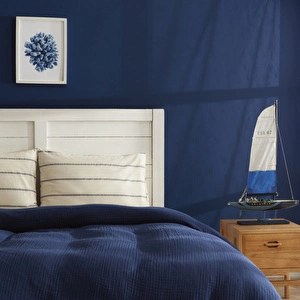 Nautica Home Darrel Tek Kişilik Pike Takımı Lacivert görseli 2