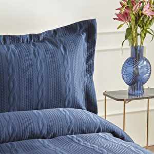Nautica Home Rope Navy Çift Kişilik Yatak Örtüsü Seti görseli 7