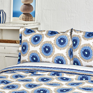 Nautica Home Ocean %100 Pamuk Tek Kişilik Nevresim Takımı Mavi görseli 3