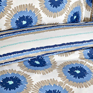 Nautica Home Ocean %100 Pamuk Tek Kişilik Nevresim Takımı Mavi görseli 7