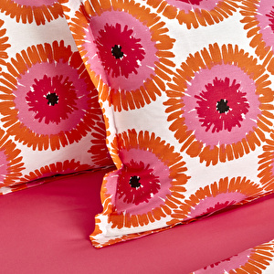 Nautica Home Ocean %100 Pamuk Çift Kişilik Nevresim Takımı Pembe görseli 6