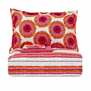 Nautica Home Ocean %100 Pamuk Çift Kişilik Nevresim Takımı Pembe görseli 10