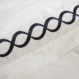 Nautica Home  Billow Percale Çift Kişilik Nevresim Takımı Navy  görseli 4