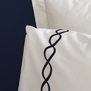 Nautica Home  Billow Percale Çift Kişilik Nevresim Takımı Navy  görseli 5