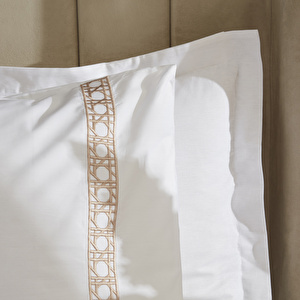Nautica Home Rattan Percale Çift Kişilik Nevresim Takımı Bej görseli 3