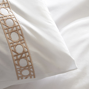 Nautica Home Rattan Percale Çift Kişilik Nevresim Takımı Bej görseli 7