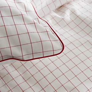  Nautica Home Daren %100 Pamuk Çift Kişilik Nevresim Takımı Red görseli 6