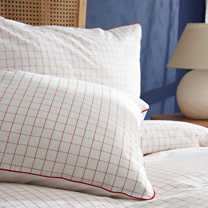 Nautica Home Daren %100 Pamuk Tek Kişilik Nevresim Takımı Red görseli 7
