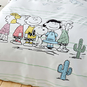 Peanuts by Karaca Home Cactus Tek Kişilik %100 Pamuk Nevresim Takımı görseli 2