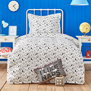 Peanuts by Karaca Home Snoopy Lazy Days Tek Kişilik Yatak Örtüsü Set görseli 1