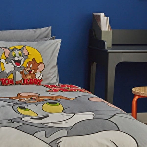 Karaca Home Tom ve Jerry Friends Forever %100 Pamuk Tek Kişilik Nevresim Takımı görseli 3