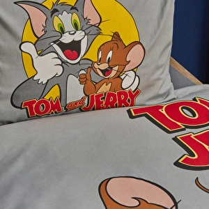 Karaca Home Tom ve Jerry Friends Forever %100 Pamuk Tek Kişilik Nevresim Takımı görseli 5