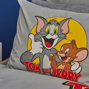 Karaca Home Tom ve Jerry Friends Forever %100 Pamuk Tek Kişilik Nevresim Takımı görseli 6
