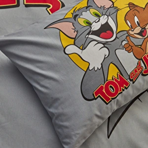 Karaca Home Tom ve Jerry Friends Forever %100 Pamuk Tek Kişilik Nevresim Takımı görseli 7