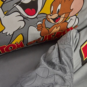 Karaca Home Tom ve Jerry Friends Forever %100 Pamuk Tek Kişilik Nevresim Takımı görseli 8