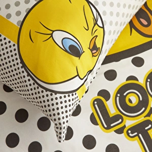Karaca Home Looney Tunes Tweety %100 Pamuk Tek Kişilik Nevresim Takımı görseli 9