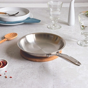 Cristel Castel Pro Paslanmaz Çelik Tava 24 cm görseli 2