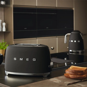 Smeg 2x1 Ekmek Kızartma TSF01BLMEU Matte Black görseli 9