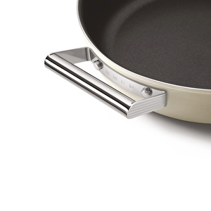 Smeg Cookware Krem Tencere Cam Kapaklı 28 cm görseli 12