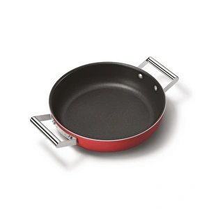 Smeg Cookware Kırmızı Tencere Cam Kapaklı 28 cm görseli 4