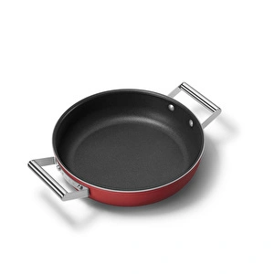 Smeg Cookware Kırmızı Tencere Cam Kapaklı 28 cm görseli 5