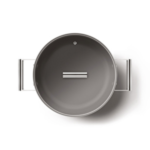 Smeg Cookware Kırmızı Tencere Cam Kapaklı 28 cm görseli 10