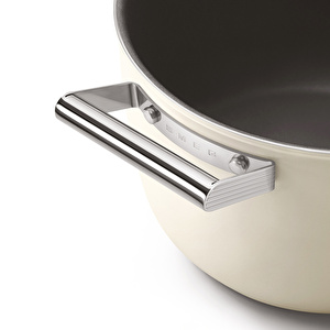Smeg Cookware Krem Tencere Cam Kapaklı 26 cm görseli 7