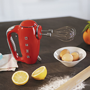 Smeg El Mikseri Kırmızı HMF01RDEU görseli 2