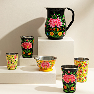 3rd Culture Siyah Lotus Sürahi görseli 4