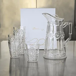 Baci Milano Baroque Rock Su Bardağı  Şeffaf görseli 1
