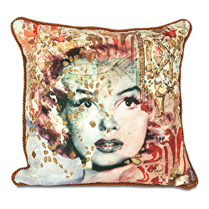 Baci Milano Memories Marilyn Kadife Yastık 45 cm x 45 cm  görseli 4