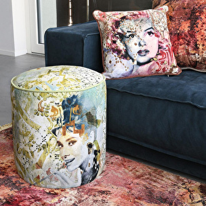 Baci Milano Memories Marilyn Kadife Yastık 45 cm x 45 cm  görseli 3