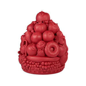 Baci Milano Le Rouge Dekoratif Meyve Sepeti 24x28 cm Kırmızı görseli 2