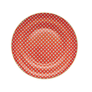 İstanbul Porselen Nar Fine Bone Pasta Tabağı Kırmızı 21 cm görseli 5