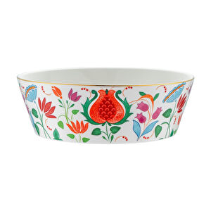 İstanbul Porselen Nar New Bone Kase 23 cm görseli 1