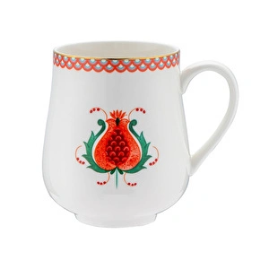 İstanbul Porselen Nar New Bone Kupa Yeşil 250 ml görseli 5