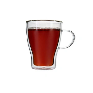 Jumbo Glory Double Wall 2'li Çift Cidarlı Kulplu Bardak 330 ml görseli 4