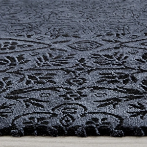 Kaşmir Halı Viskon Premium Damask Antrasit 200x290cm Halı görseli 5