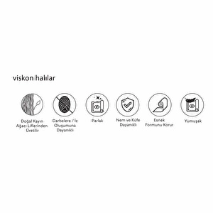 Kaşmir Halı Viskon Premium Bodrum 200x290 cm görseli 7