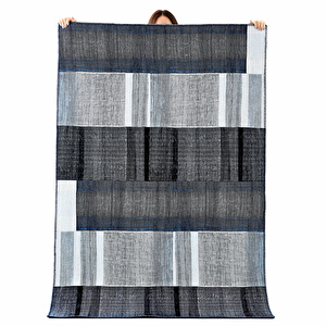 Kaşmir Halı Dekoratif Art Trend Deep Blue 120x180 cm görseli 1