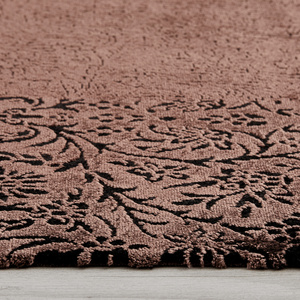 Kaşmir Halı Viskon Premium Damask Somon 80x300 cm Halı görseli 4