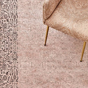 Kaşmir Halı Viskon Premium Damask Vizon 80x150 cm görseli 2