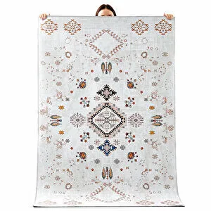 Kaşmir Halı Dekoratif Art Türkmen Hotan 160x230 cm görseli 1