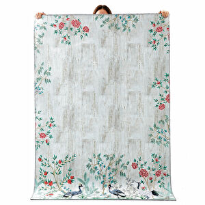 Kaşmir Halı Dekoratif Art Mutfak Garden 80x300 cm görseli 1