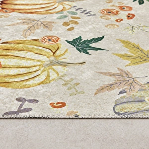 Kaşmir Halı Dekoratif Art Mutfak Pumpkin 80x300 cm görseli 4