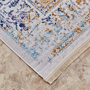 Kaşmir Halı Dekoratif Art Retro Kirman 80x300 cm görseli 5