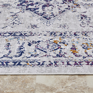 Kaşmir Halı Dekoratif Art Retro Kirman 80x300 cm görseli 6