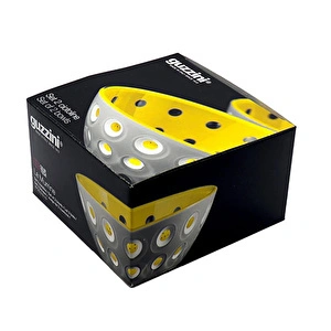 Guzzini Le Murrine 2'li Kase Gri-Sarı görseli 3